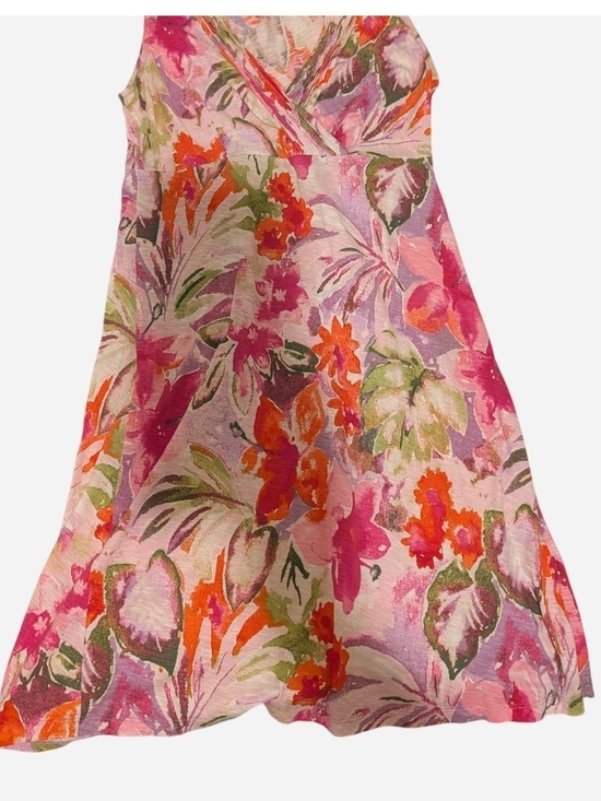 Tommy Bahama Dresses & Skirts - Tommy Bahama Floral Wrap-Front Sundress in Pink Orange Green